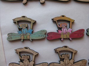 Painted Dragonflies. Suzanne Skaar. Work in progress: Steampunk Installation. 2014.