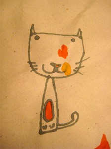 Heart Face. Tim Kapler. Pen + Paper. 2014. Cute-off Entry #1. Collaboration with Isobel.